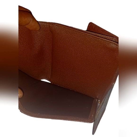 LOUIS VUITTON DAMIER EBENE MONOGRAM CANVAS LEATHER WALLET EUC - Picture 4 of 15